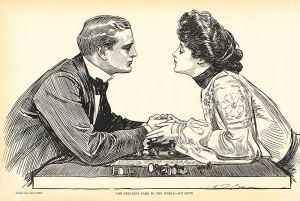 You don’t have to let her win. You DO, however, have to make sure nothing is stuck in your teeth. (image via wikimedia)