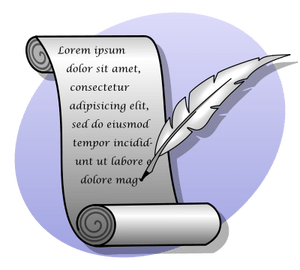 This would be a crummy way to read AND a crummy way to write. (image via Wikimedia)